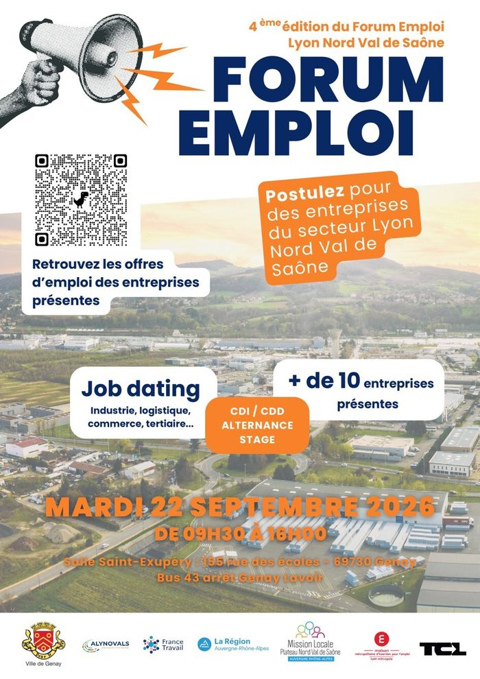 Forum emploi Lyon nord-Val de Saône