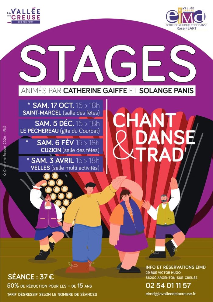 Stage itinérant Chant et Danse Trad' suivi d'un Bal Trad'