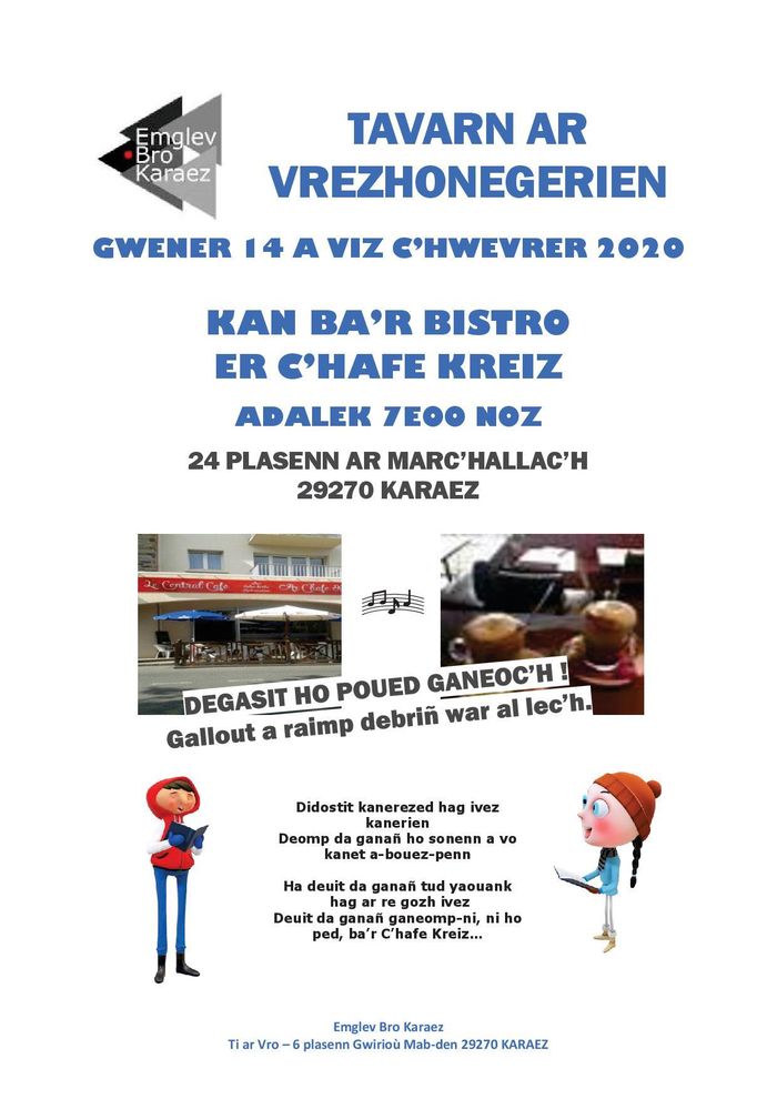 Kan ba'r bistro au Central Café