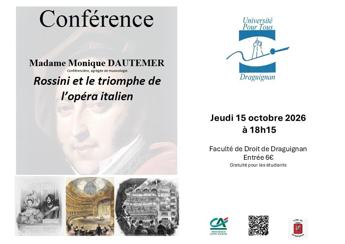 Conférence - Rossini et le triomphe de l’opéra italien