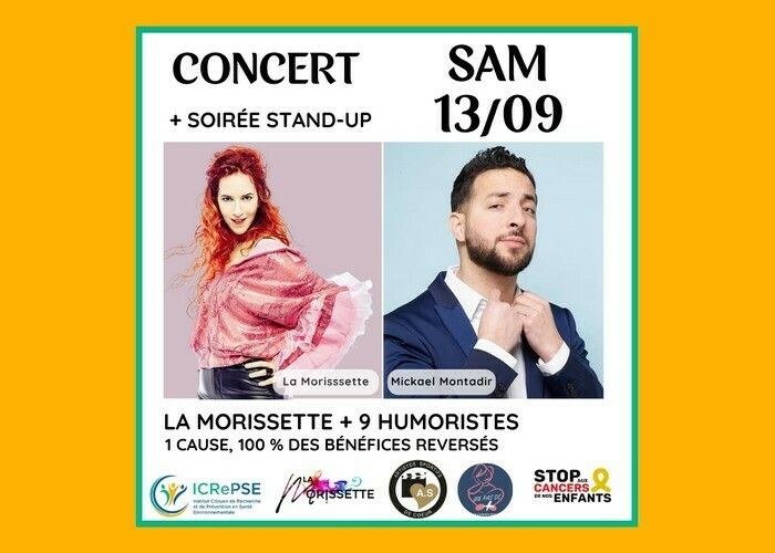 La Moricette + Stand-up - Soirée caritative musique & humour
