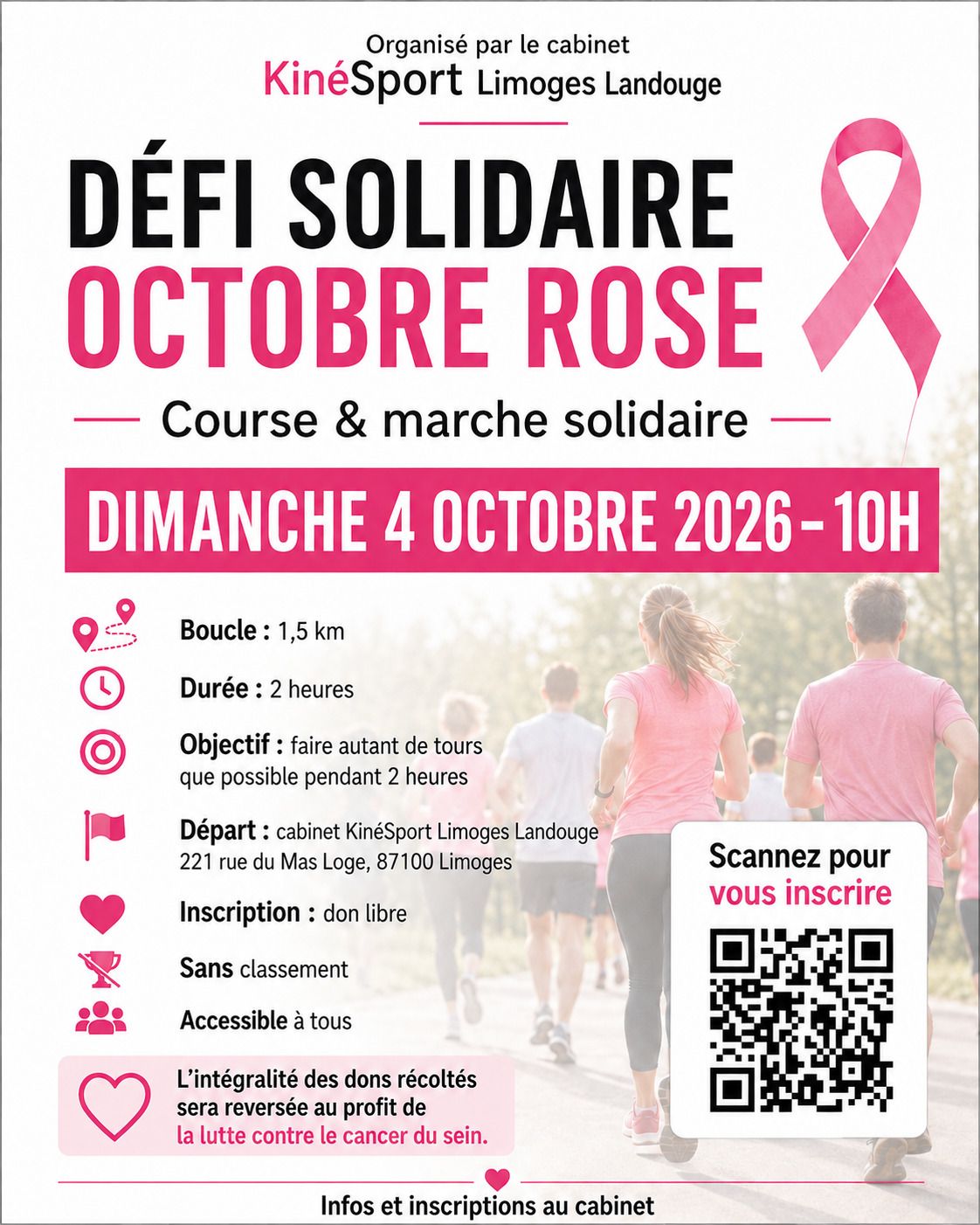 Course & Marche solidaire - Octobre Rose