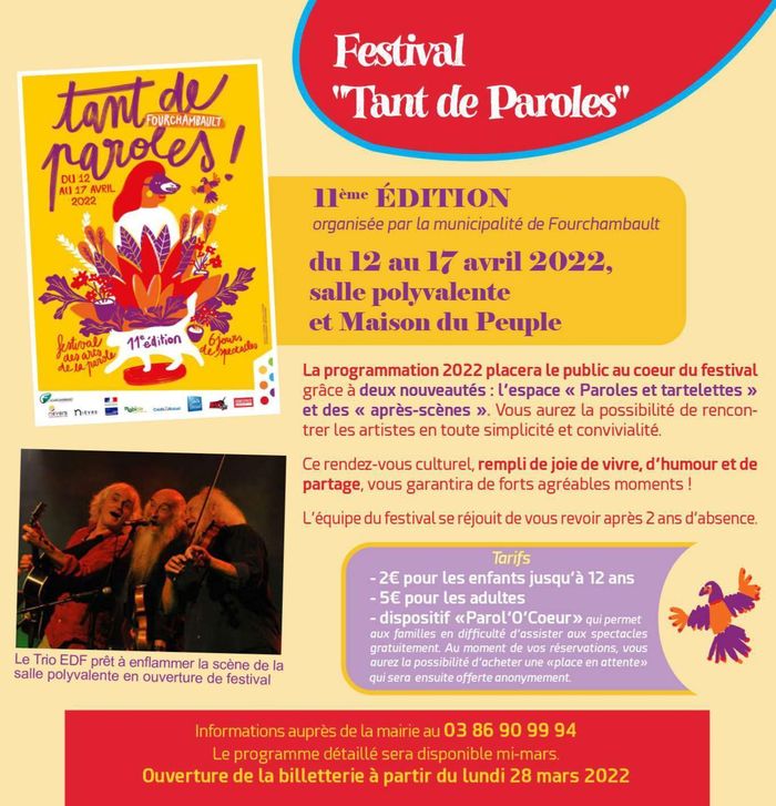 Festival "Tant de Paroles"