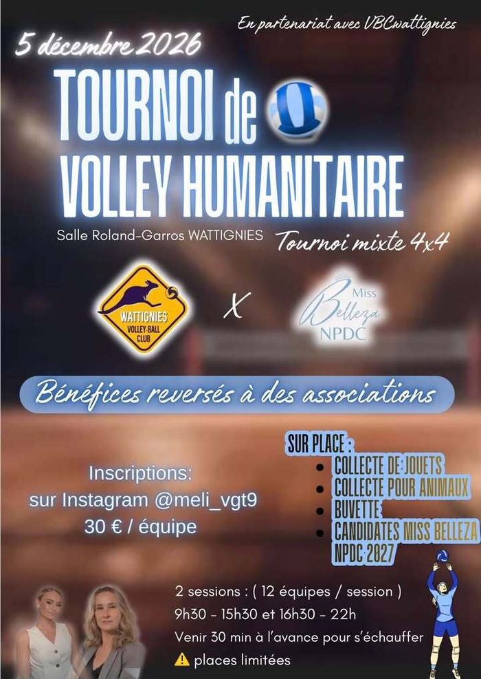 Tournoi de volley humanitaire