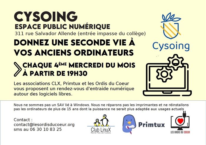 Rendez-vous d'entraide Linux à Cysoing