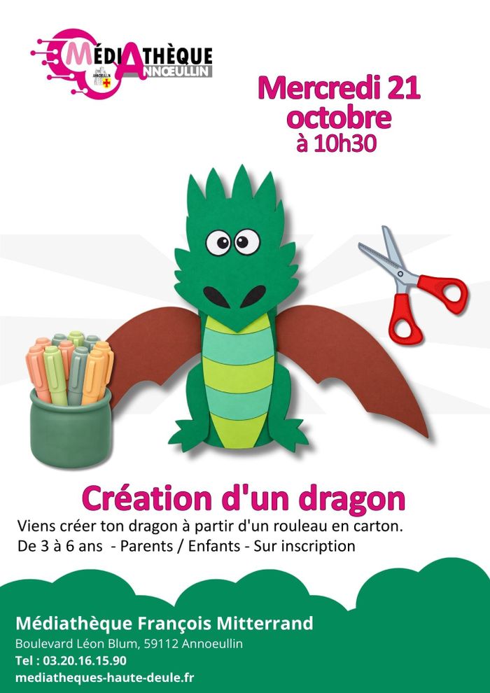 Atelier - création d'un dragon