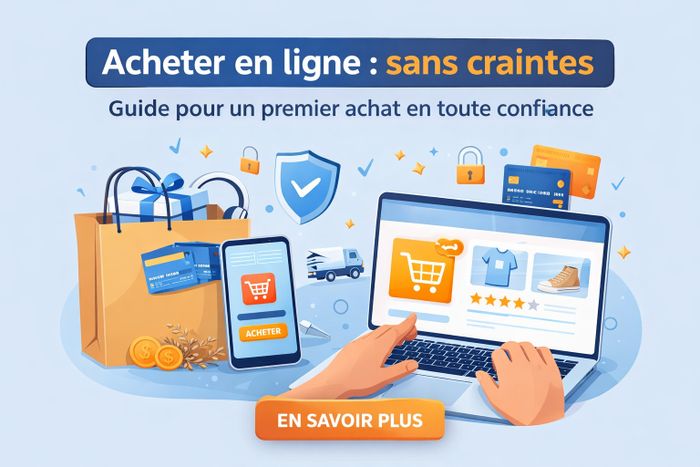 Acheter en ligne : sans craintes : guide pour un premier achat en toute confiance