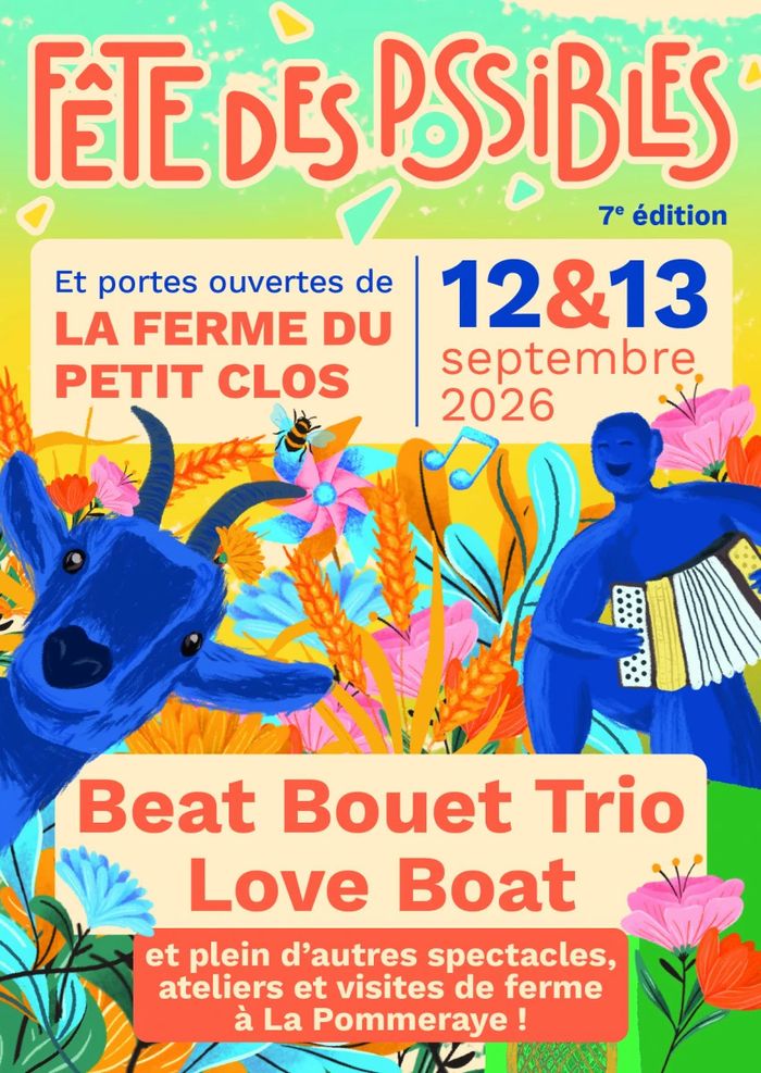 Affiche — Beat Bouet Trio à la Fête des possibles, 7e édition