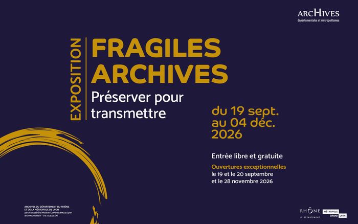 Visites libres de l’exposition : Fragiles archives, préserver pour transmettre
