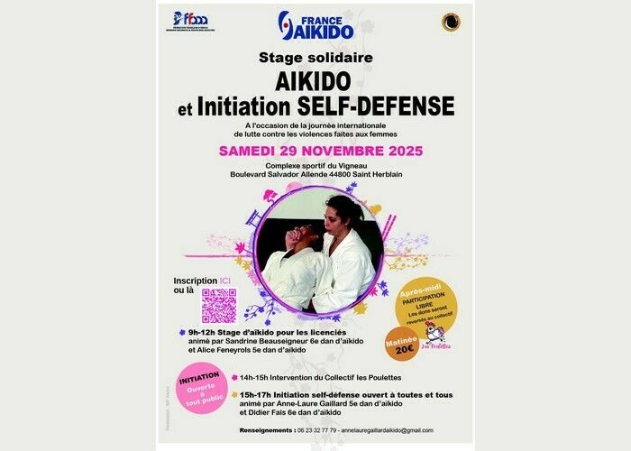 Stage aïkido et Initiation Self-défense