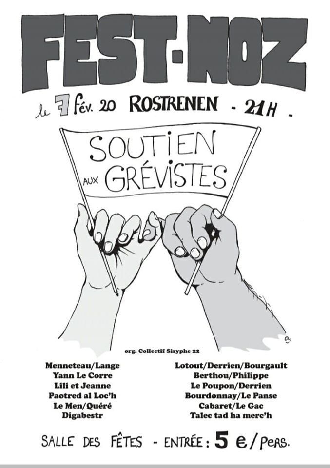 Fest-noz de soutien aux grévistes