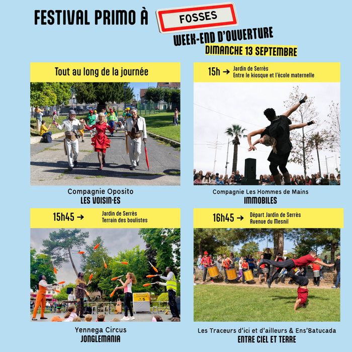 PRIMO est de passage à Fosses le dimanche 13 septembre pour ouvrir le festival !