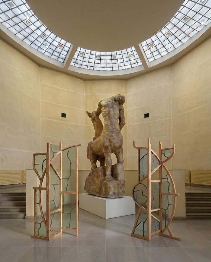Visites et ateliers en lien avec le Contrepoint d’Anthony Guerrée - Paravent en papier coloré