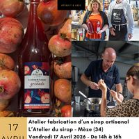 Atelier fabrication de sirop artisanal à Mèze