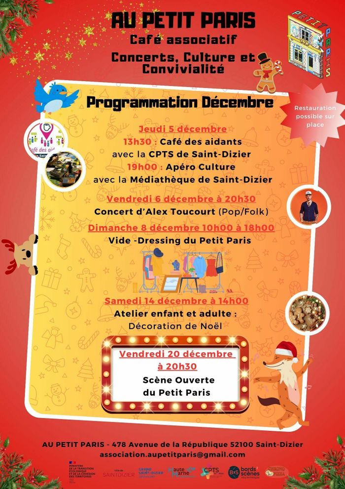 Programmation de Décembre Au Petit Paris
