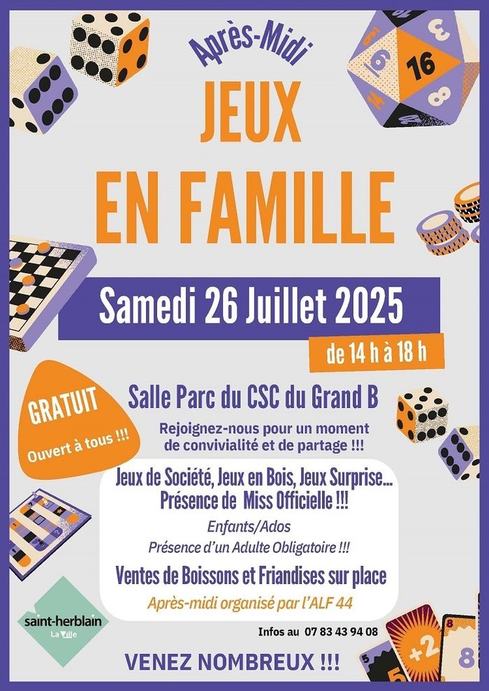 Après-midi Jeux en famille