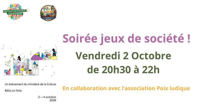 Soirée jeux de société