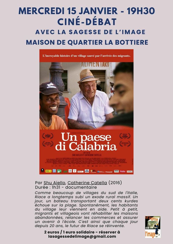 Un paese di calabria : Ciné-débat avec La sagesse de l'Image