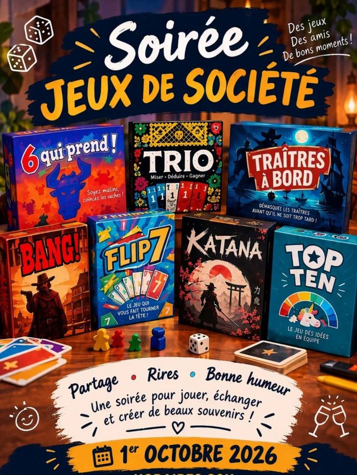 SOIRÉE JEUX & CROC POKER