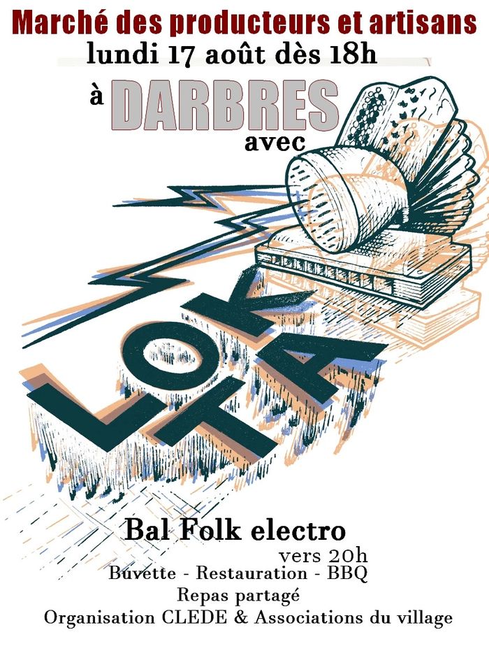 Bal folk à Darbres avec LOKTA