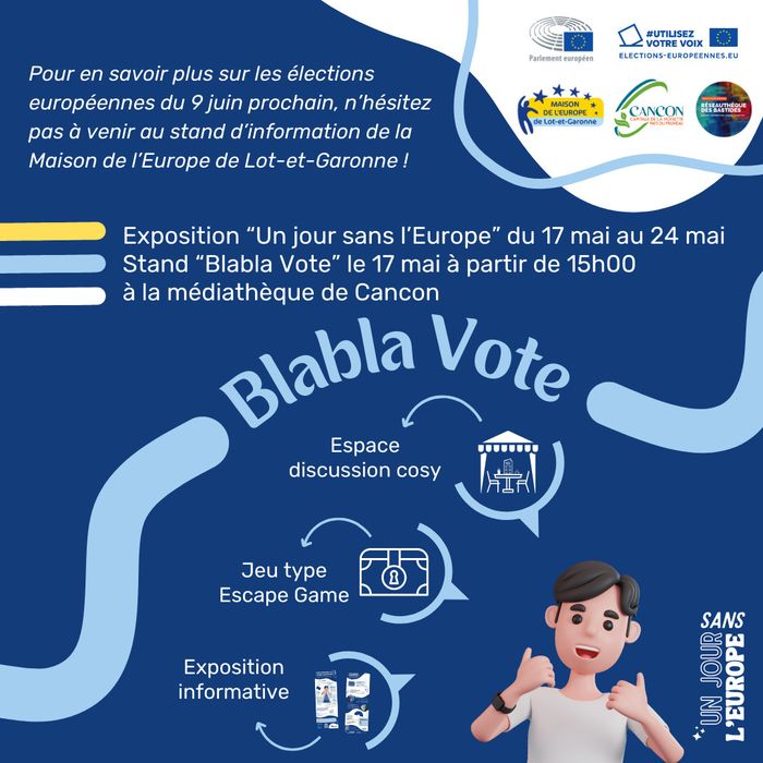 Stand d'information "Blabla Vote"