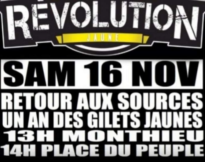 (mobilisation citoyenne) UN AN de Gilets Jaunes, appel pour un acte 53 historique !