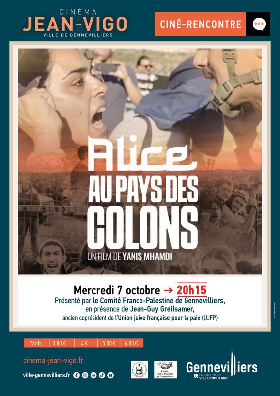Ciné-débat : Projection du film "ALICE AU PAYS DES COLONS" de Yanis MHAMDI