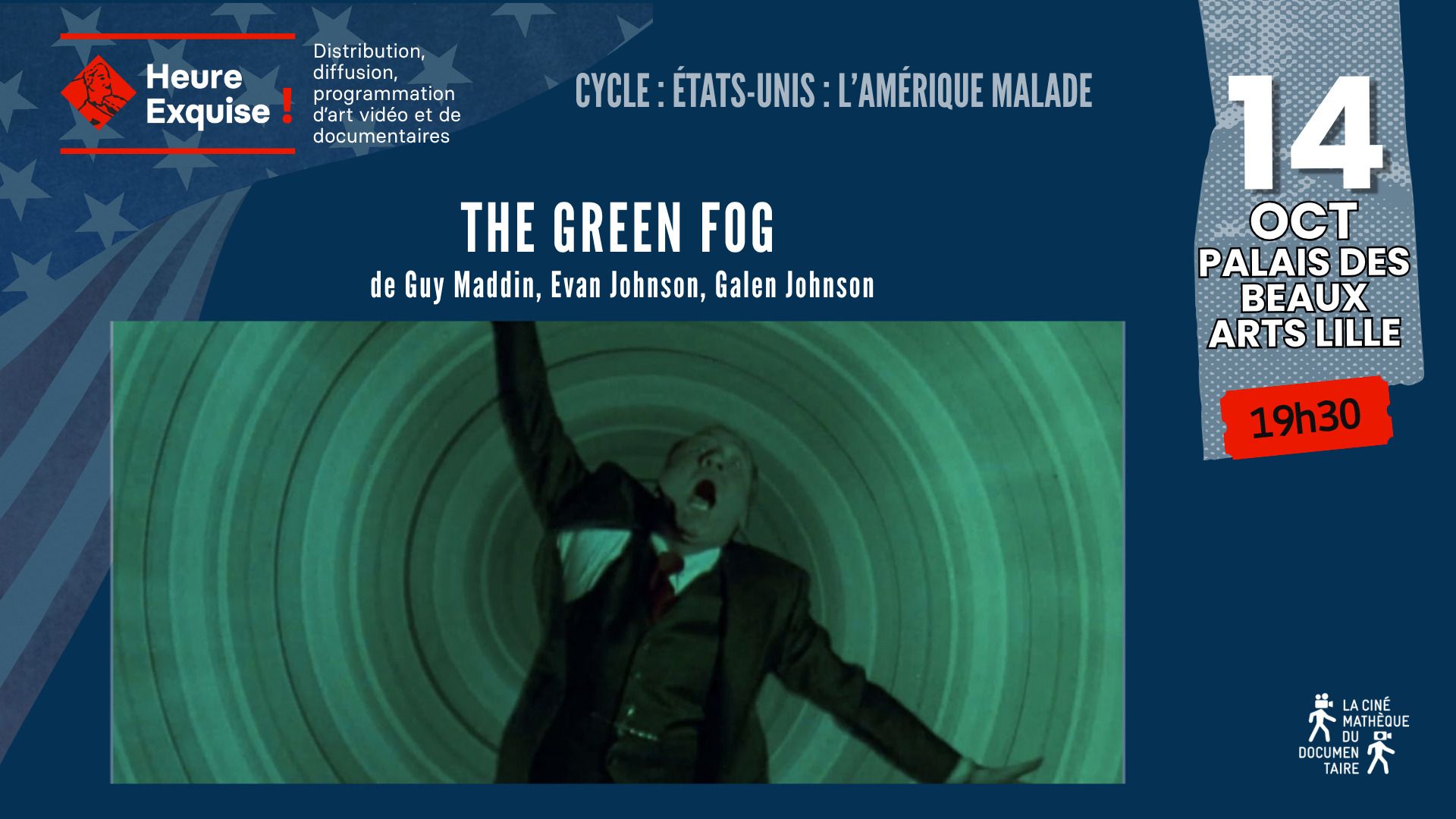 Projection THE GREEN FOG de Guy Maddin