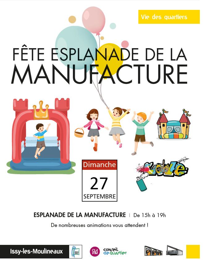 Fête de la Manufacture - Dimanche 27 septembre