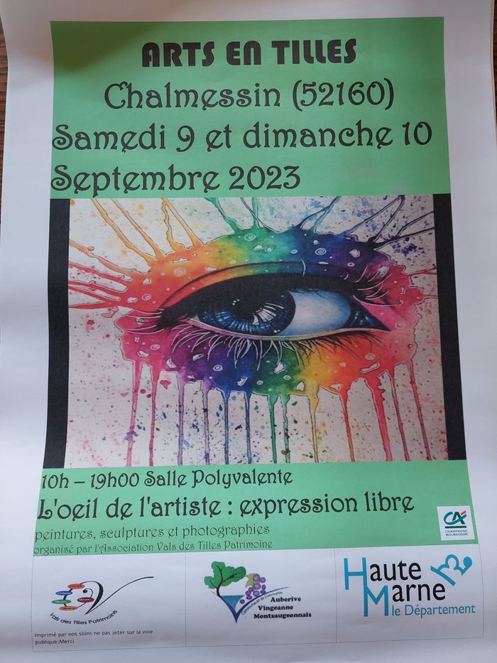 EXPOSITION ARTS EN TILLES 9 ET 10 SEPTEMBRE 2023