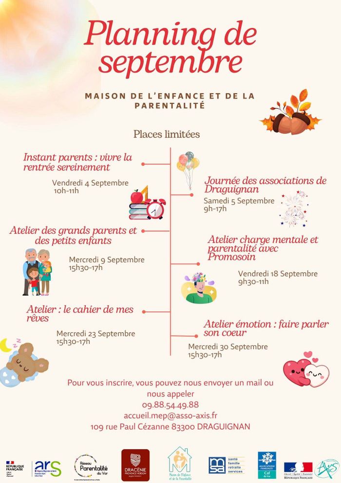 Maison de l'Enfance et de la Parentalité - Programme