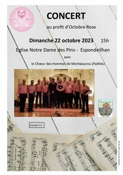 Concert le coeur des hommes - Octobre Rose