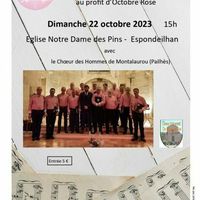 Concert le coeur des hommes - Octobre Rose