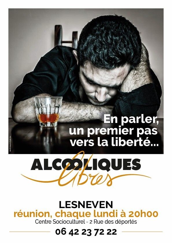 Réunions d'entraide alcool - Lesneven - Tous les lundis de 20h00 à 21h00