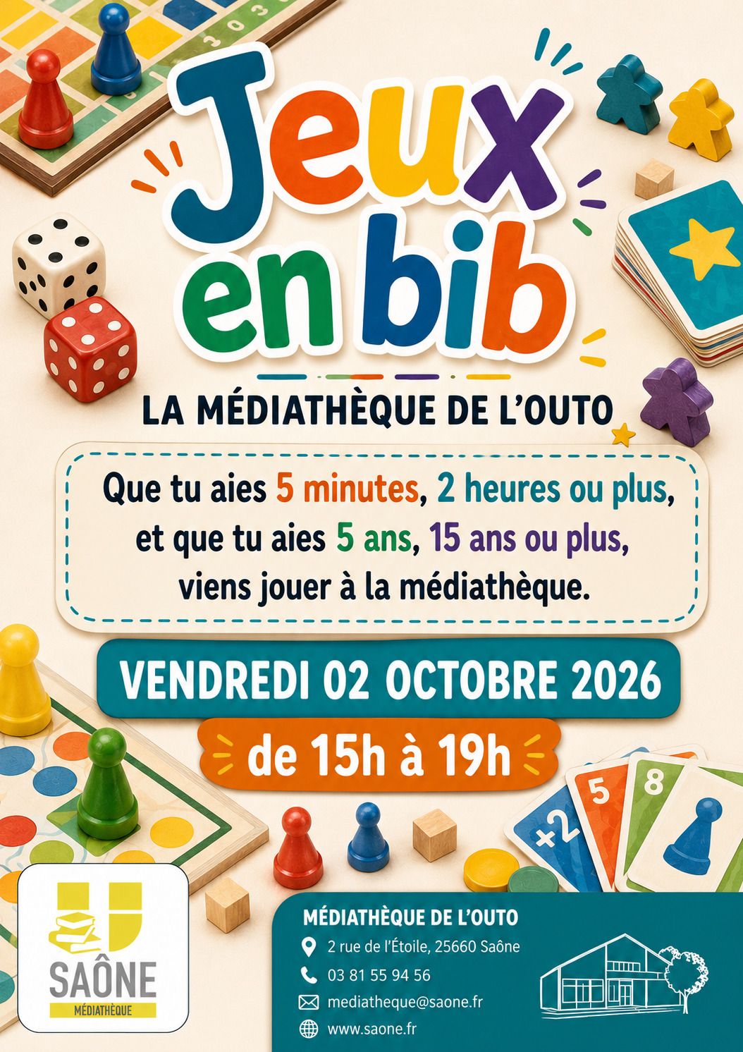 Jeux en médiathèque