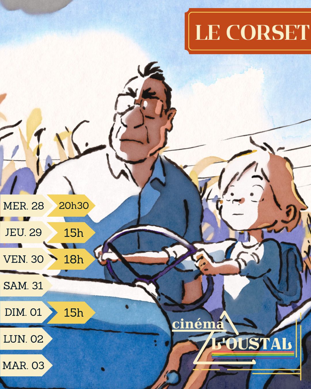 Le Corset, 1h31, animated family drama by Louis Clichy