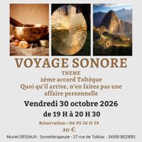 Voyage Sonore & Bain de Gong à Béziers