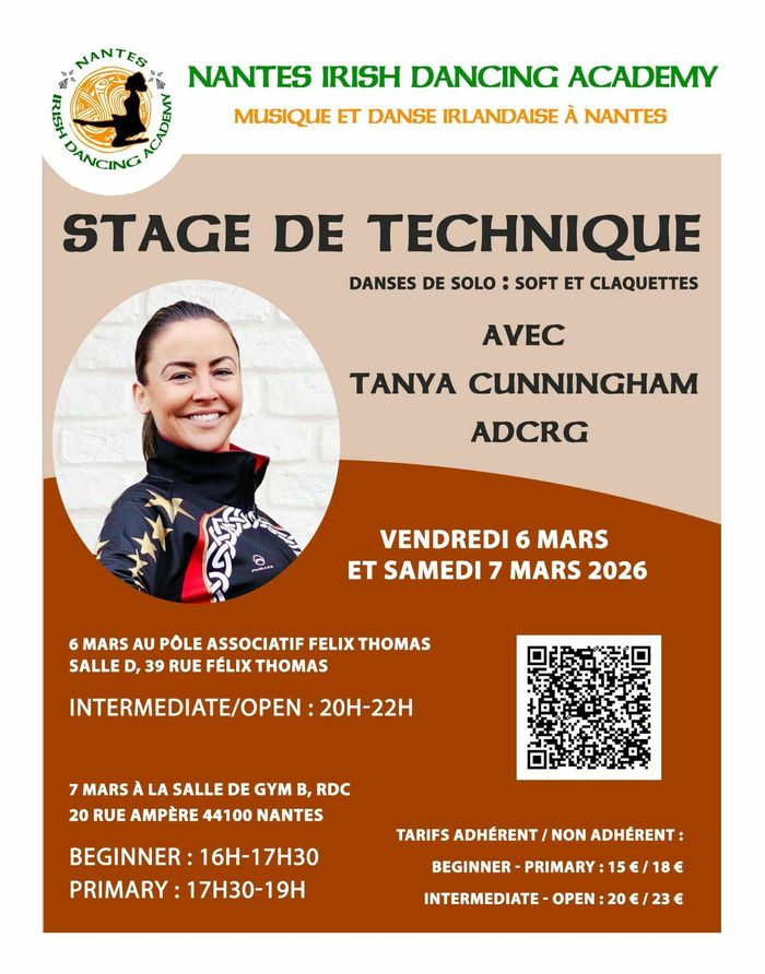 Danse irlandaise - stage de technique