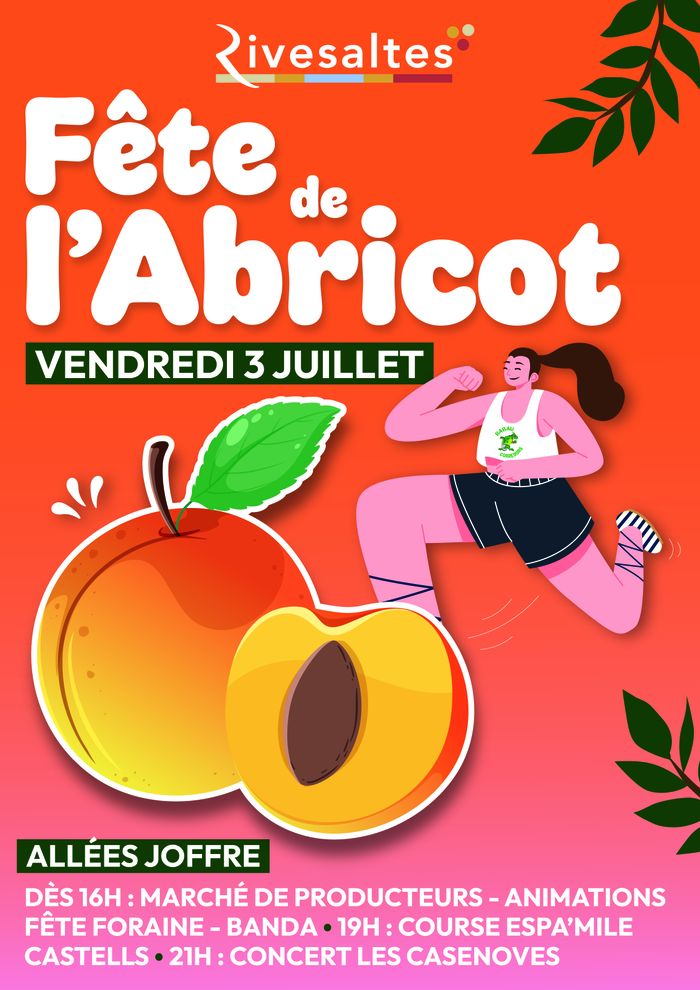 Fête de l'abricot - marché, banda, concert Les Casenoves