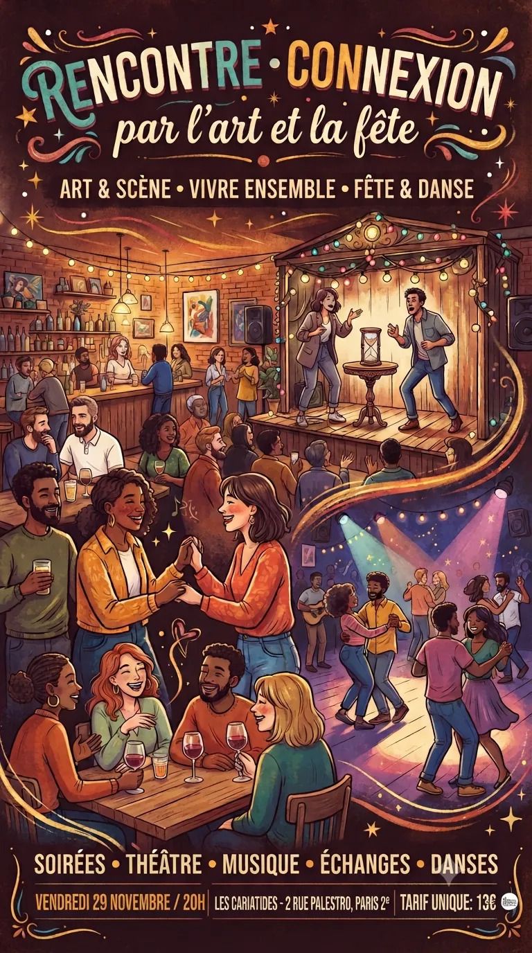 Soirée animations avec Amélie et Tibo aux Cariatides Paris