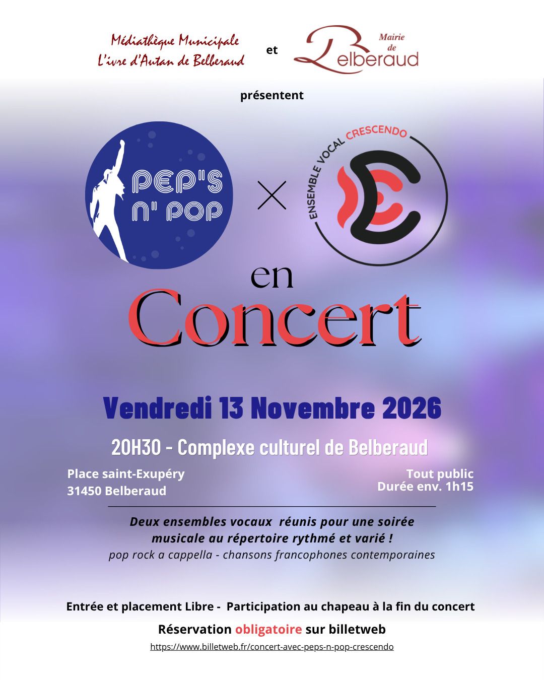 VOCAL ENSEMBLES CONCERT - PEP'S N' POP & CRESCENDO
