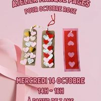 Atelier Marque pages pour Octobre Rose