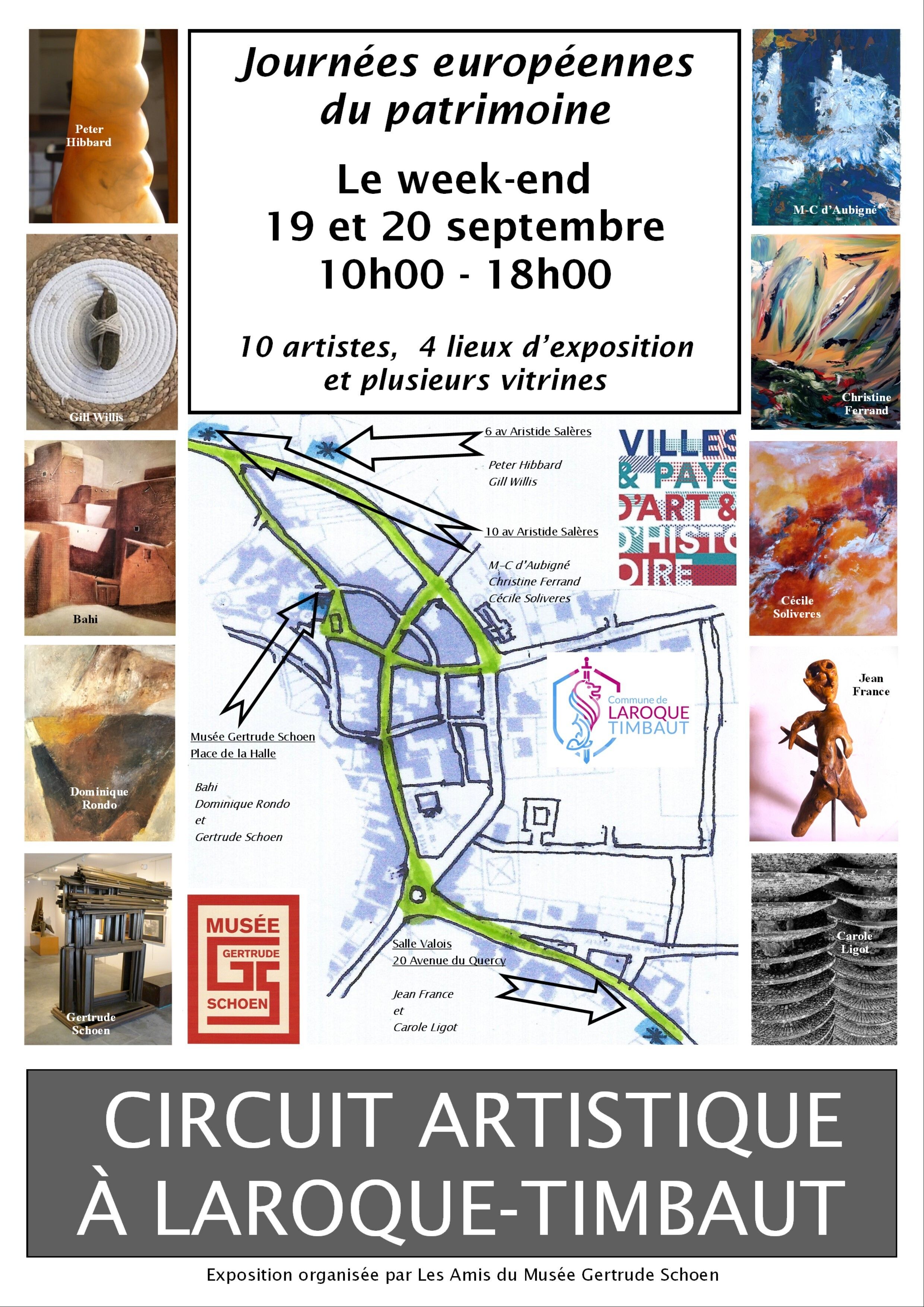 Circuit artistique à Laroque-Timbaut