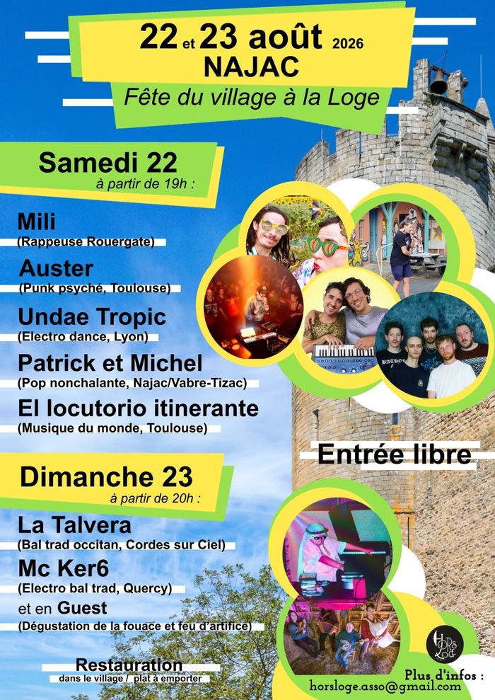 Affiche — Bal Trad , fête du village sous la loge