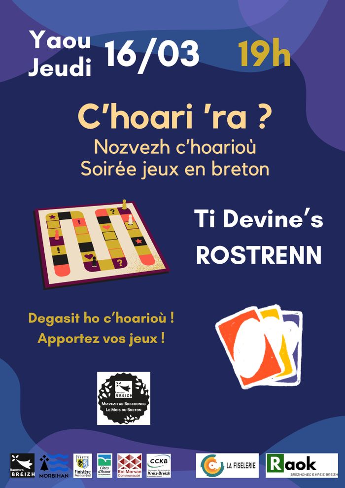 Soirée jeux en breton