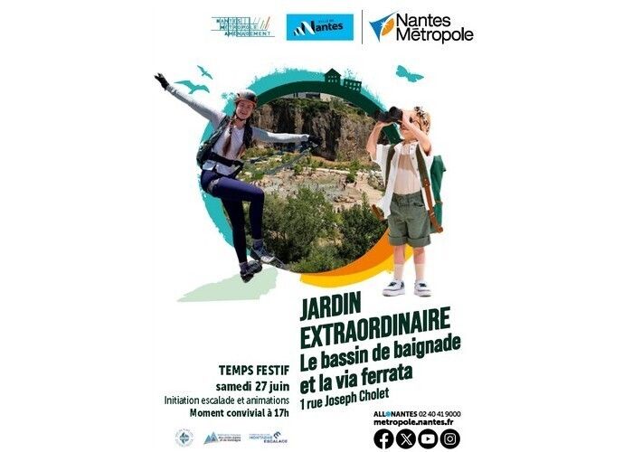 Jardin extraordinaire - Inauguration du bassin de baignade et de la via ferrata