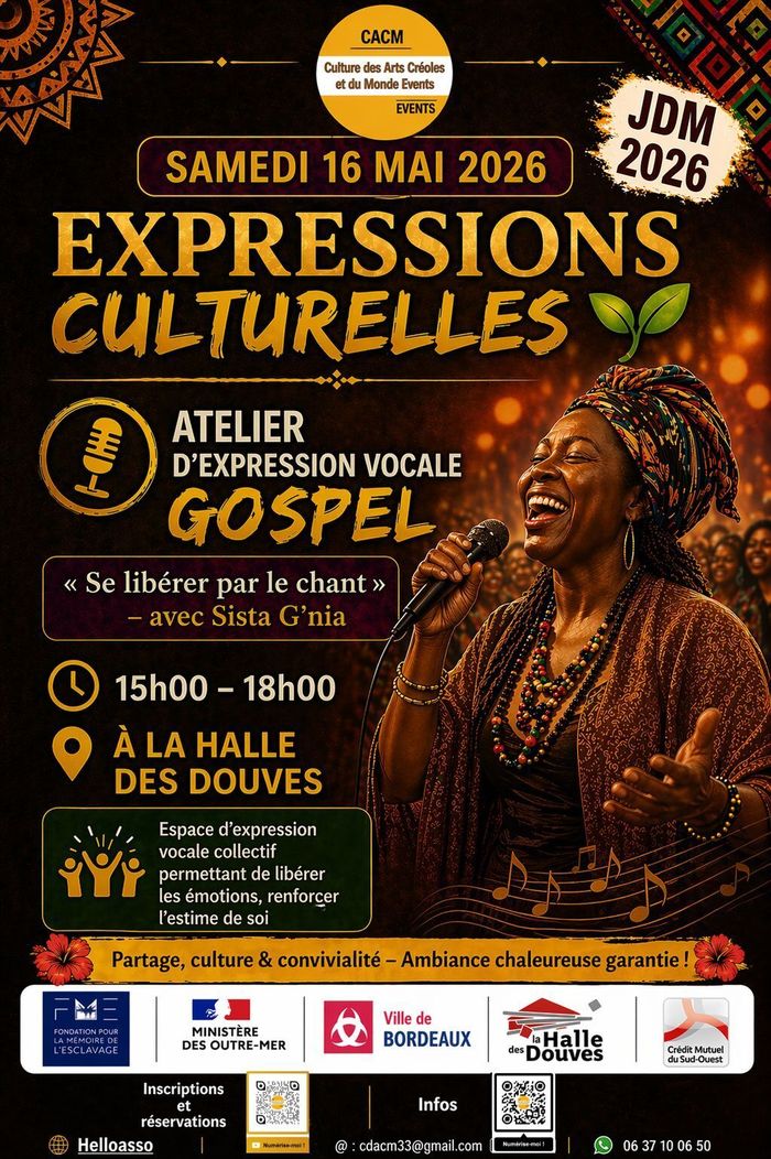 Journées de la mémoire 2026 - "Atelier d'expression vocal Gospel - Se libérer par le chant"