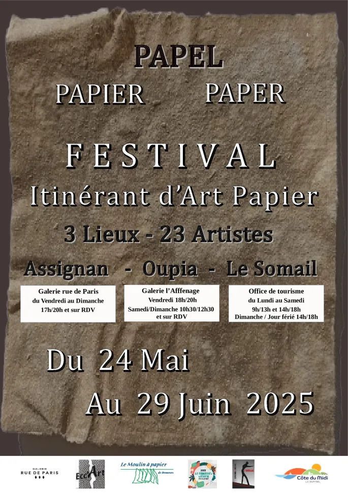 « Papel, Papier, Paper - Festival itinérant de l’art du Papier »