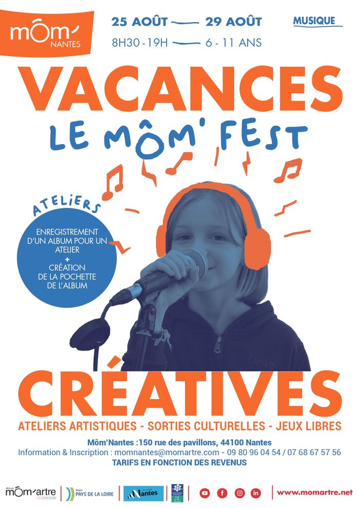 Le Môm’fest - Ateliers du 25 au 29 août 2025
