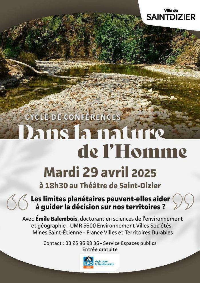 Conférence : Les limites planétaires peuvent-elles aider à guider la décision dans nos territoires ?